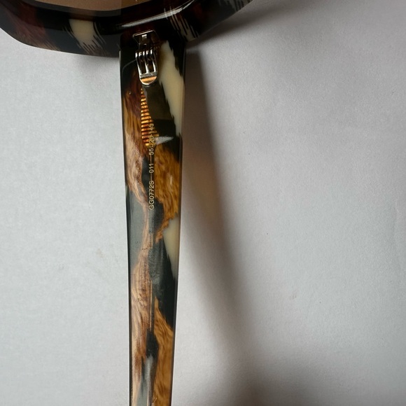 Gucci oversized geometric brown green GG0772S sunglasses 47 - Picture 7 of 8